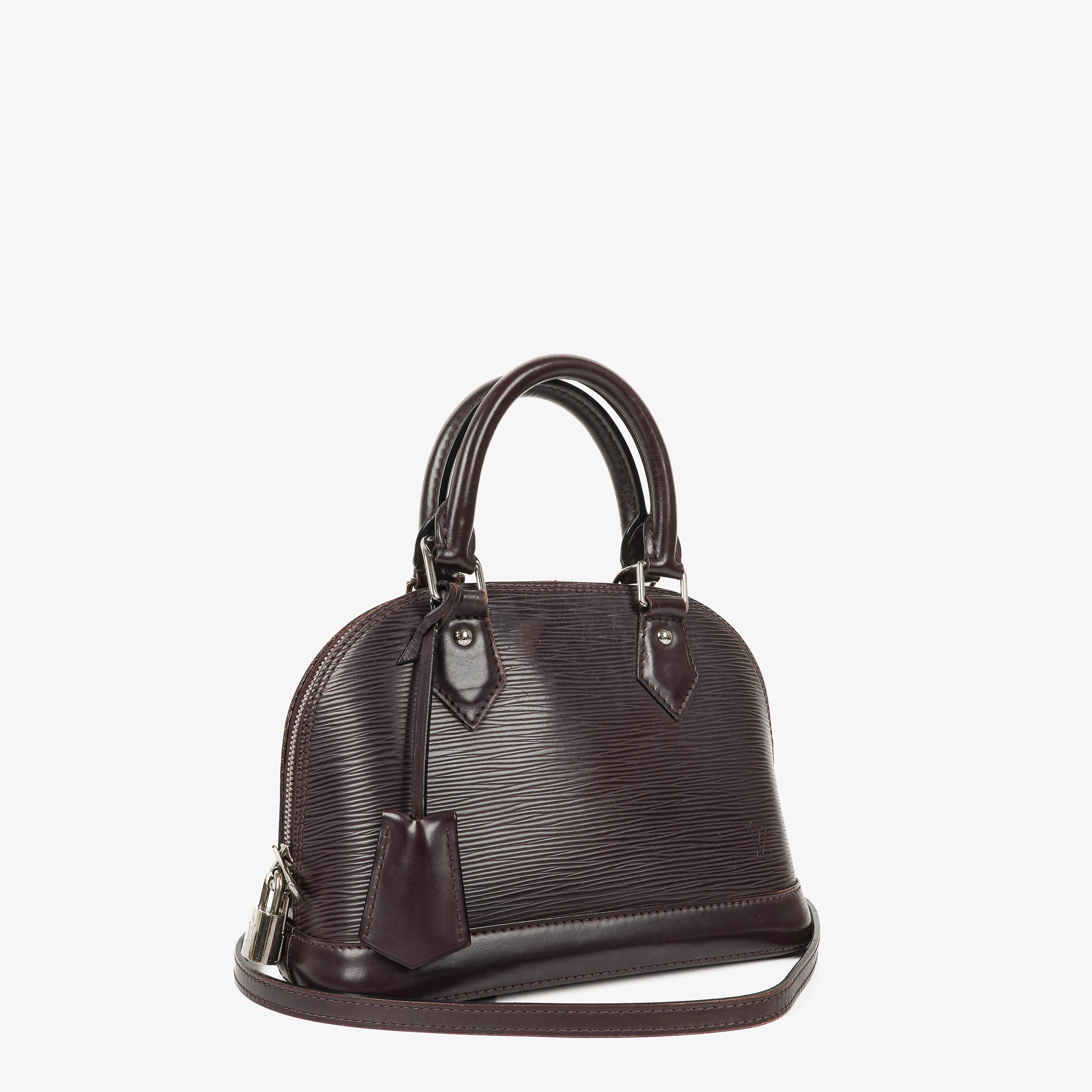 Borsa a Mano Louis Vuitton Alma BB in Pelle EPI Quetsche