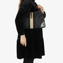 Gucci Black GG Canvas And Leather Jackie Hobo Bag