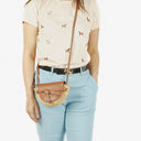 Loewe Natural Tan Calfskin Raffia Mini Gate Crossbody Bag&nbsp;