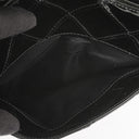 Chanel Borsa a Spalla in Pelle Verniciata Trapuntata Nera con Cuciture a Diamante
