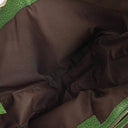 Gucci Green Pebbled Leather Bamboo Ring Hobo Bag