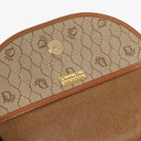 Christian Dior Beige Honeycomb Canvas Shoulder Bag