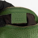 Gucci Green Pebbled Leather Bamboo Ring Hobo Bag