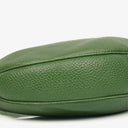 Gucci Green Pebbled Leather Bamboo Ring Hobo Bag