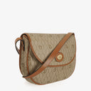 Christian Dior Beige Honeycomb Canvas Shoulder Bag