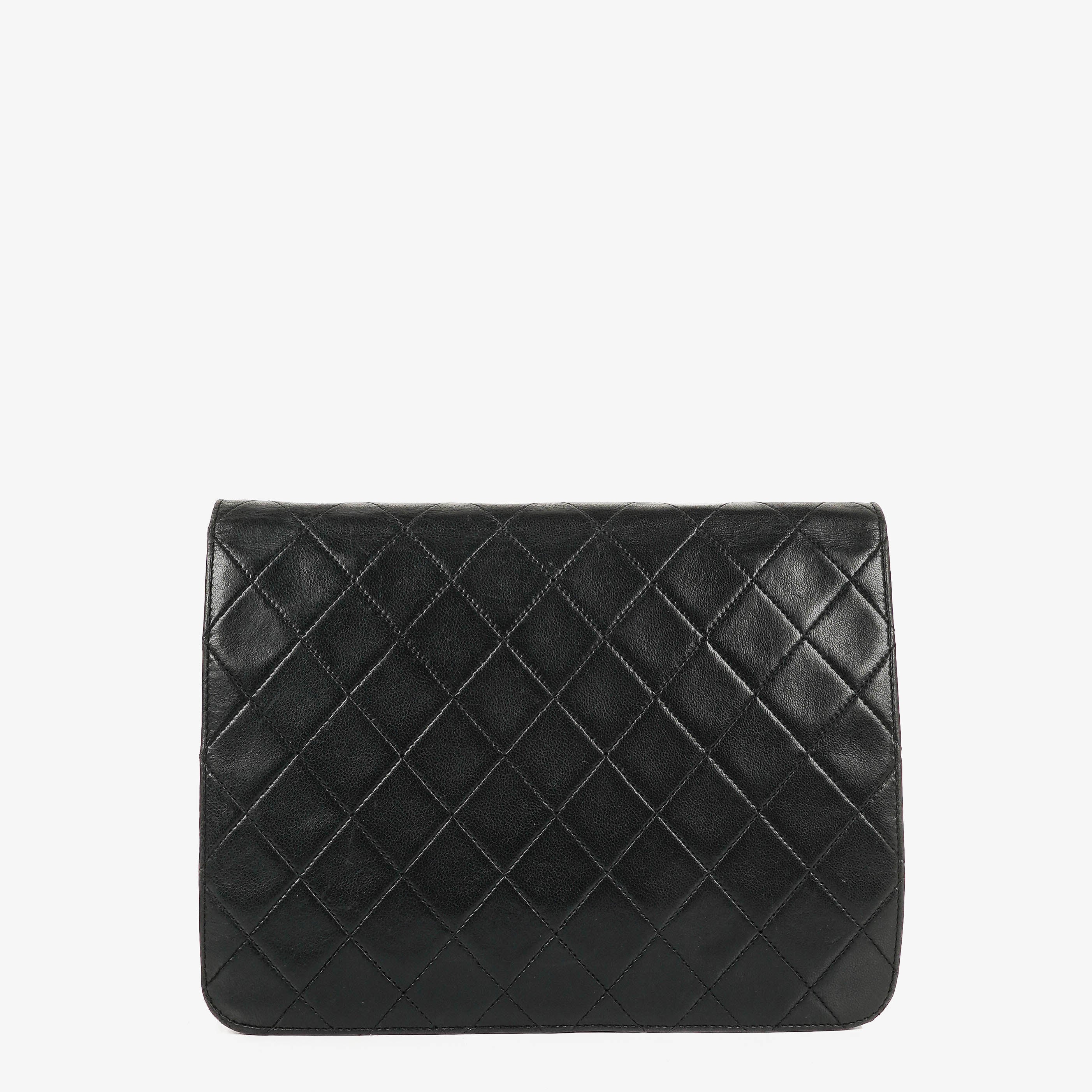 Chanel Small Classic Single Flap Bag Black Quilted Lambskin With 24K Gold-Plated Hardware