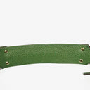 Gucci Green Pebbled Leather Bamboo Ring Hobo Bag