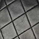 Petit Sac Chanel Classic Single Rabat Noir en Agneau Matelassé avec Ferrures Plaquées Or 24K