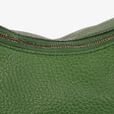 Gucci Green Pebbled Leather Bamboo Ring Hobo Bag