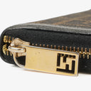 Fendi Zippy Zucca Coated Canvas Wallet