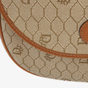 Christian Dior Beige Honeycomb Canvas Shoulder Bag