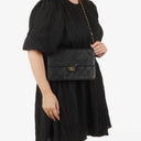Chanel Classic Black Quilted Lambskin Single Flap Bag With 24K Gold-Plated Hardware