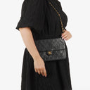 Chanel Classic Black Quilted Lambskin Single Flap Bag With 24K Gold-Plated Hardware