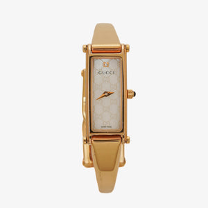 Gucci 1500L Rectangular Stainless Steel Watch