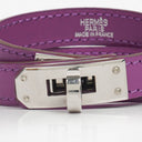 Hermes Kelly Double Tour Cyclamen Swift Leather Bracelet
