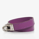 Hermes Kelly Double Tour Cyclamen Swift Leather Bracelet