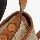 Christian Dior Beige Honeycomb Canvas Shoulder Bag
