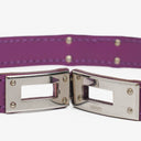 Hermes Kelly Double Tour Cyclamen Swift Leather Bracelet