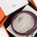 Hermes Kelly Double Tour Cyclamen Swift Leather Bracelet