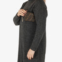 Fendi Zippy Zucca Coated Canvas Wallet