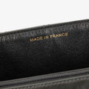 Chanel Single Flap-väska Svart Quiltad Lackläder med 24K Guldpläterade Metallbeslag