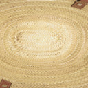 Loewe Neutral/Brown Raffia Basket Bag