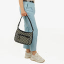 Gucci Monogram Canvas Hobo Bag
