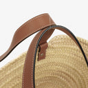 Loewe Neutral/Brown Raffia Basket Bag