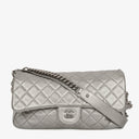 Chanel Metallic Airlines Quilted Leather Flap Bag