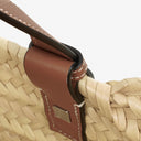 Loewe Neutral/Brown Raffia Basket Bag