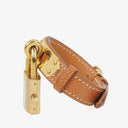 Hermes Kelly Brown Courchevel Leather Gold Plated Watch