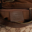 Gucci Monogram Canvas and Leather Hobo Shoulder Bag
