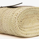 Loewe Neutral/Brown Raffia Basket Bag