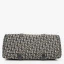 Christian Dior Black Leather Trotter Monogram Canvas Charms Shoulder Bag
