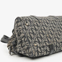 Christian Dior Black Leather Trotter Monogram Canvas Charms Shoulder Bag