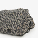 Christian Dior Black Leather Trotter Monogram Canvas Charms Shoulder Bag