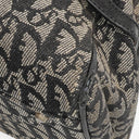 Christian Dior Black Leather Trotter Monogram Canvas Charms Shoulder Bag