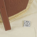 Loewe Neutral/Brown Raffia Basket Bag