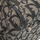 Christian Dior Black Leather Trotter Monogram Canvas Charms Shoulder Bag