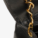 Chanel Single Flap Bag Black Quilted Lambskin With 24K Gold-Plated Hardware
