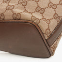 Gucci Monogram Canvas and Leather Hobo Shoulder Bag