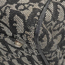 Christian Dior Black Leather Trotter Monogram Canvas Charms Shoulder Bag