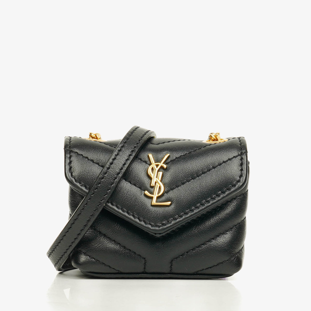 Saint Laurent Micro Loulou Airpods Crossbody Bag