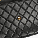 Chanel Single Flap Bag Black Quilted Lambskin With 24K Gold-Plated Hardware