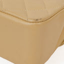 Chanel Medium Classic Vintage Double Flap Bag Beige Quilted Lambskin 24K Gold-Plated Hardware