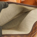 Celine Vintage Macadam Triomphe Brown Travel Bag