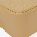 Chanel Medium Classic Vintage Double Flap Bag Beige Quilted Lambskin 24K Gold-Plated Hardware