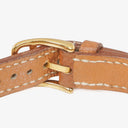 Hermes Kelly Brown Courchevel Leather Gold Plated Watch