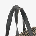 Christian Dior Black Leather Trotter Monogram Canvas Charms Shoulder Bag