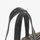 Christian Dior Black Leather Trotter Monogram Canvas Charms Shoulder Bag